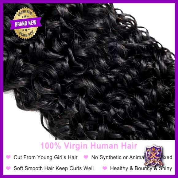 Virgin Human Hair Extensions 4 Bundles 16-22 Inch Spiral Curls 400g main image 5